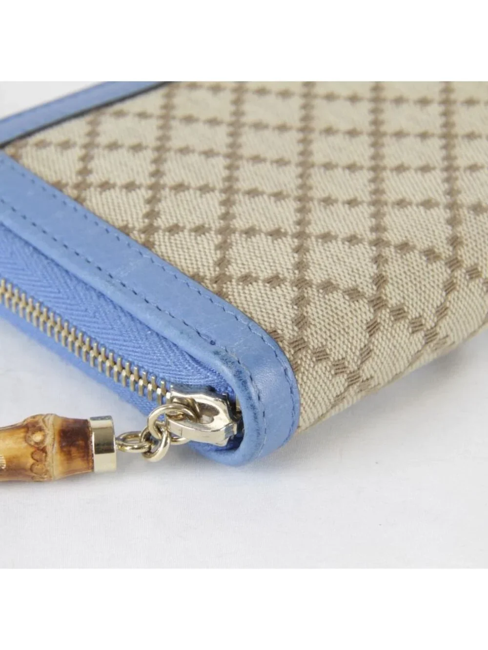 Gucci Wallet Canvas Leather Blue - Picture 6 of 10
